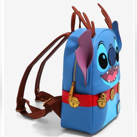 Loungefly Disney Lilo & Stitch Reindeer Stitch Mini Backpack BoxLunch Exclusive main image 5